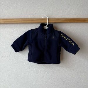 Nautica Kids Dark Blue Fleece Jacket 3-6m